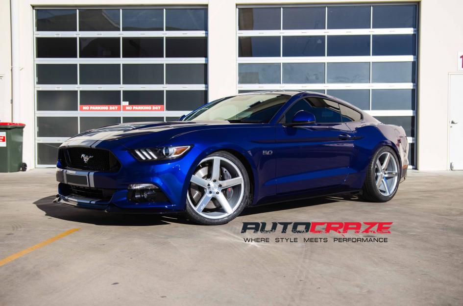 FORD MUSTANG MILAN SILVER MACHINED FACE